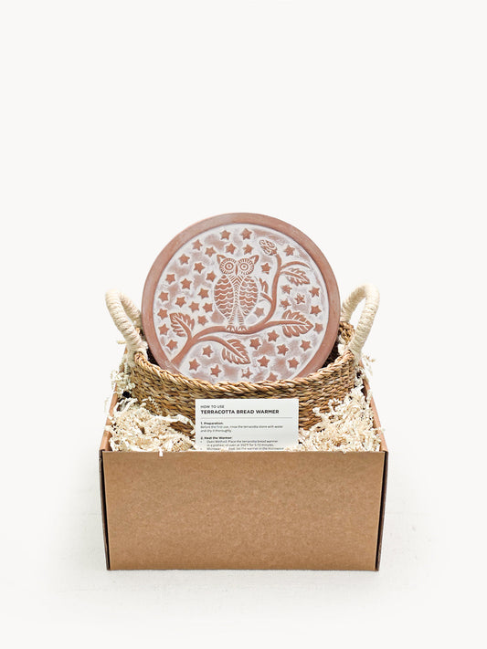 Bread Warmer & Basket - Owl Round-0